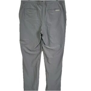 Dunning Everbest Performance Golf‎ Pants Men's 36x32 Chino Straight Fit Gray